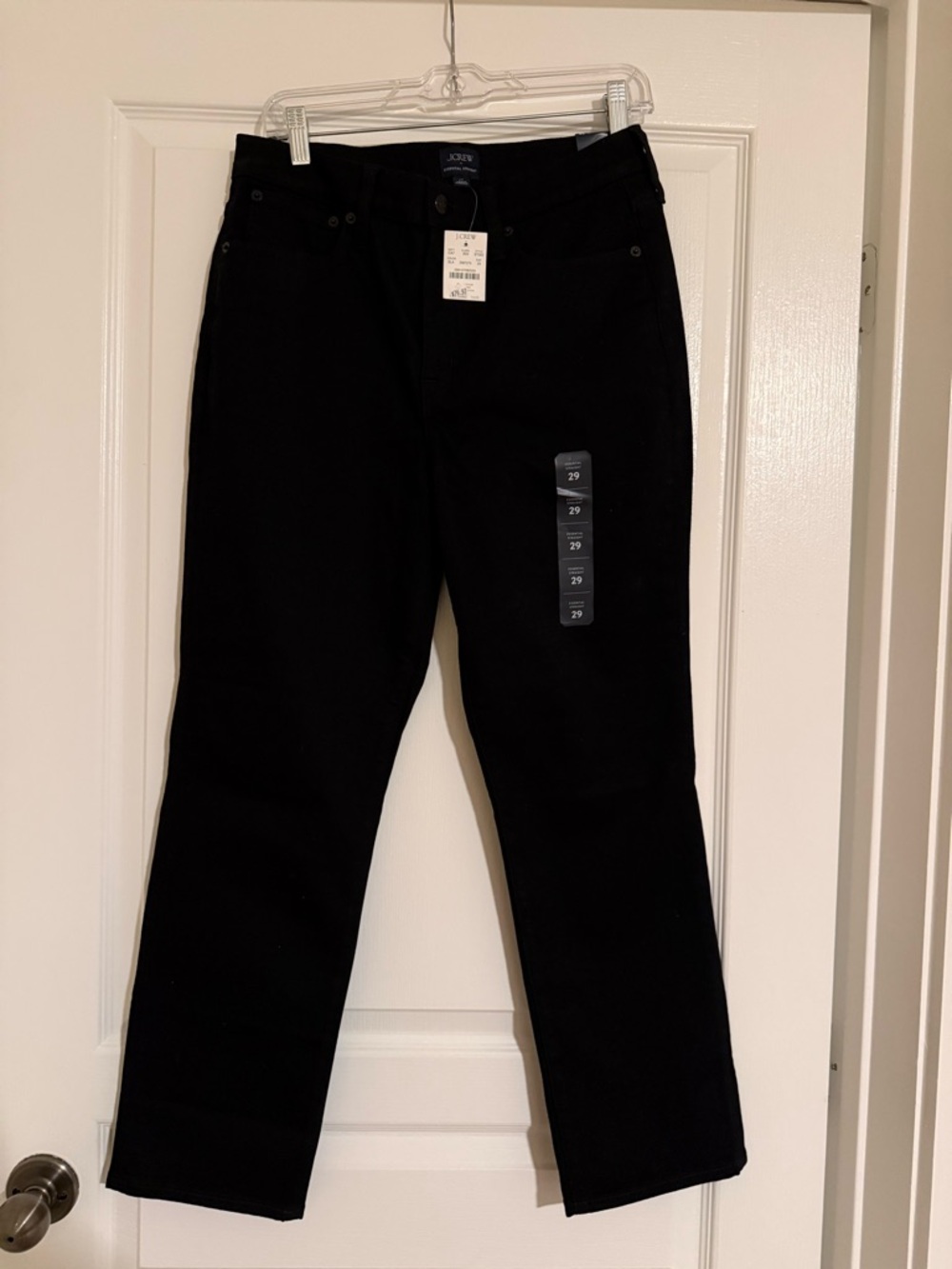 J. Crew Black Essential Straight Jeans—NWT